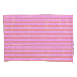 Pink Stripe Pillowcase Kissenbezug