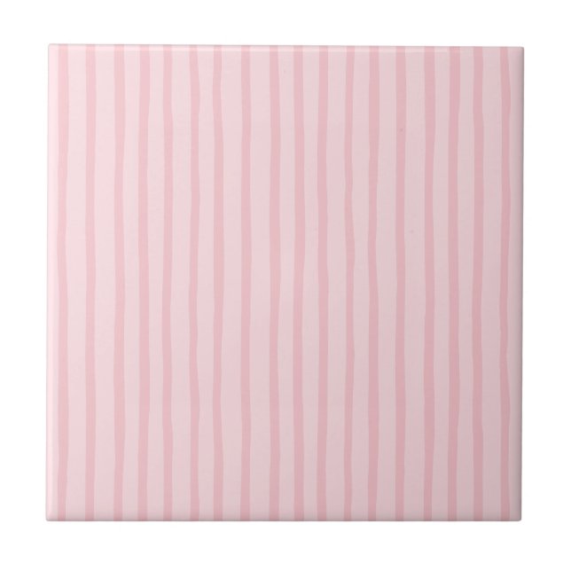 Pink Stripes Fliese (Vorderseite)