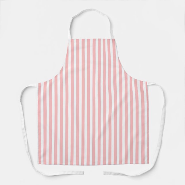 Pink Stripes Koch Baker Candy Maker Schürze (Vorderseite)