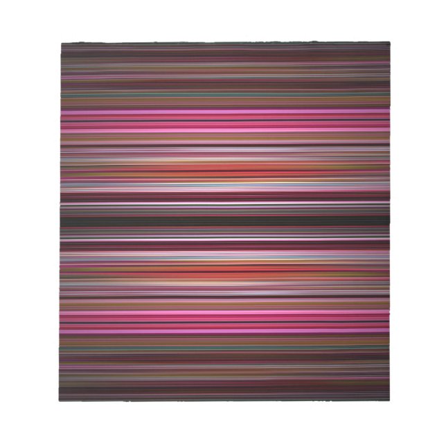 Pink stripes pattern notizblock (Vorderseite)
