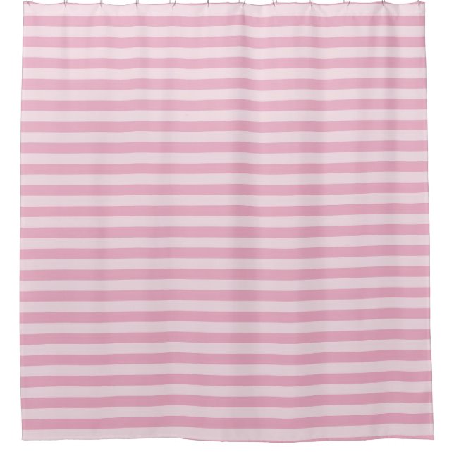 Pink Stripes Seamless Pattern Duschvorhang (Vorderseite)
