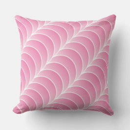 pink strips throw pillow kissen