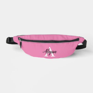 Pink Stylé Monogramme Script Fanny Pack