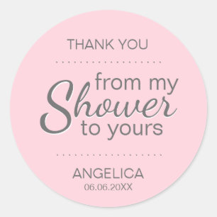 Pink Sugar Scrub Brautparty Gefallen Mason Jar Runder Aufkleber