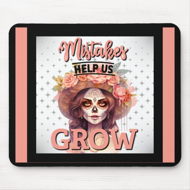 Pink Sugar Skull Delights Mousepad (Vorne)