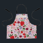 Pink Summer Frucht Berries Bridesmaid Personalisie Schürze<br><div class="desc">Boho Pink Summer Fruit Berries Bridesmaid Personalisierte Schürze - ideal für Geburtstagspartys und Bachelorettes Wochenenden</div>