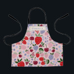 Pink Summer Frucht Berries Bridesmaid Personalisie Schürze<br><div class="desc">Boho Pink Summer Fruit Berries Bridesmaid Personalisierte Schürze - ideal für Geburtstagspartys und Bachelorettes Wochenenden</div>