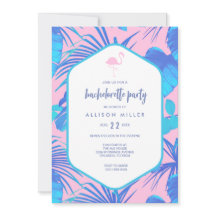 Pink Summer Tropical Flamingo Junggeselinnen-Absch