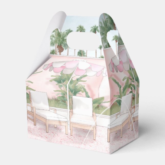 Pink Summertime Glam | Pool-Party Geschenkschachtel (Vorderseite)