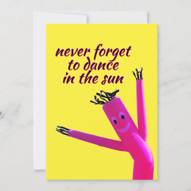 Pink Sun Dancer  Einladung (Vorderseite)