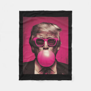 Pink Sungles Trump Bubble Gum Fleecedecke