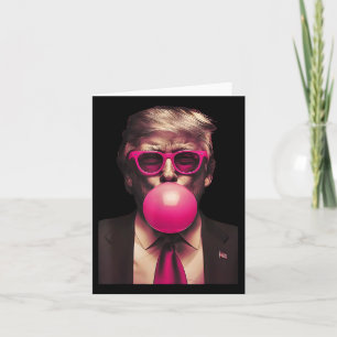 Pink Sungles Trump Bubble Gum Shirt 2024 Vote Pres Karte