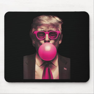 Pink Sungles Trump Bubble Gum Shirt 2024 Vote Pres Mousepad