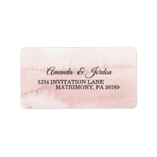 Pink Sunrise Mountain Coordinate UAWG Address Adressaufkleber