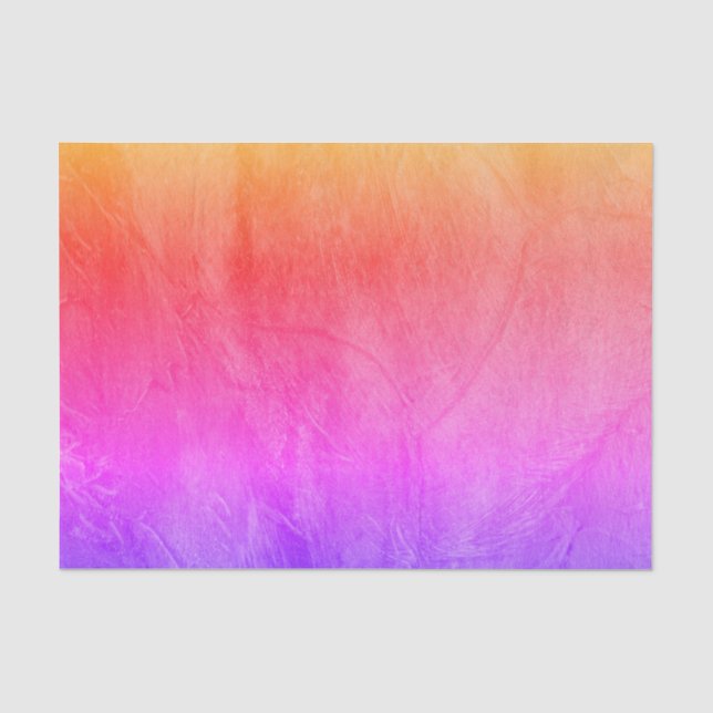 Pink Sunrise Texturpapier Seidenpapier (Vorderseite)