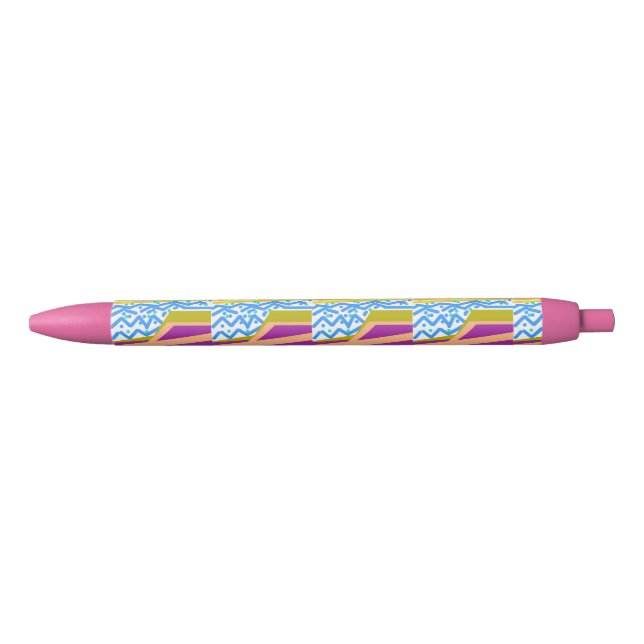 Pink Sunset Yacht Wellen Stift (Vorderseite)