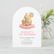 Pink Sunshine Cupcake 1. Geburtstag