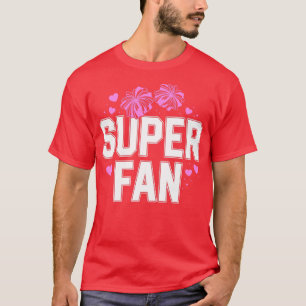 Pink Super Fan Cheerleader Mama Shirt Cheer Mama G