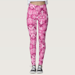 Pink sur des Leggings roses