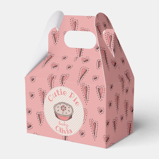 Pink Süsse Pie Baby Girl Geschenkschachtel (Vorderseite)