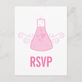 Pink Sweet Chemie UAWG Postcard Einladungspostkarte