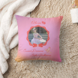 Pink "Sweet Dreams Little Ballerina" Custom Kissen