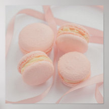 Pink Sweet Macarons Küchenplakat | Macarons
