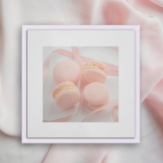 Pink Sweet Macarons Küchenplakat | Macarons Poster (Von Creator hochgeladen)