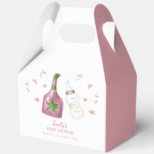 Pink Sweet Poppin Champagner Flaschen Babydusche Geschenkschachtel