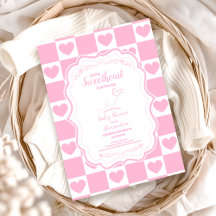 Pink Sweetheart Valentine's Day Babydusche
