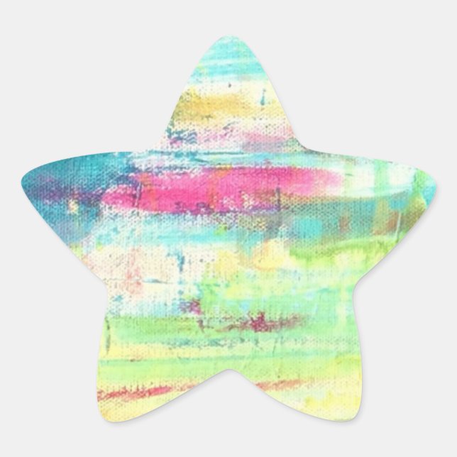 Pink Swipe Art Stickers (Vorderseite)