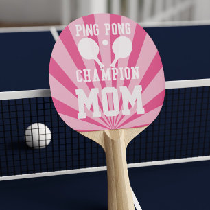 Pink Table Tennis Champion Mama Ping Pong Paddel Tischtennis Schläger