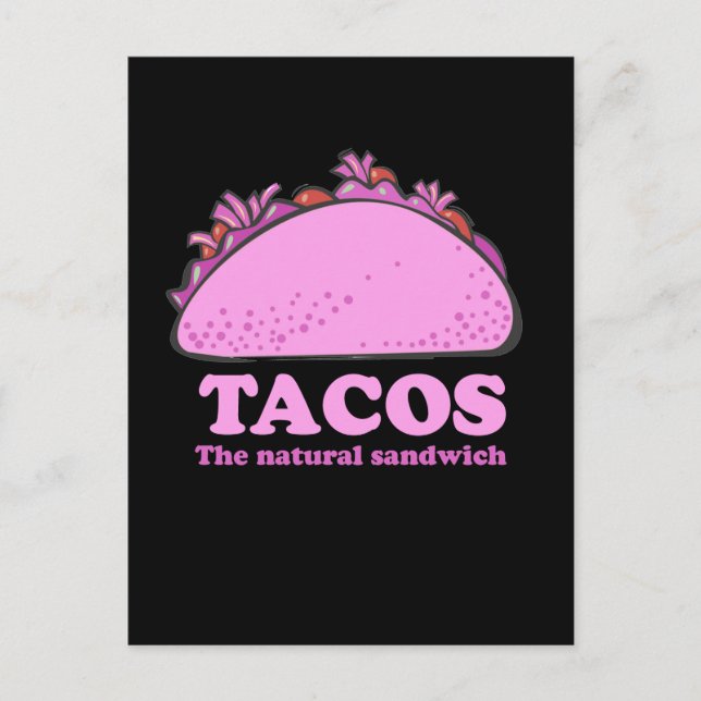 PINK TACOS POSTKARTE (Vorderseite)
