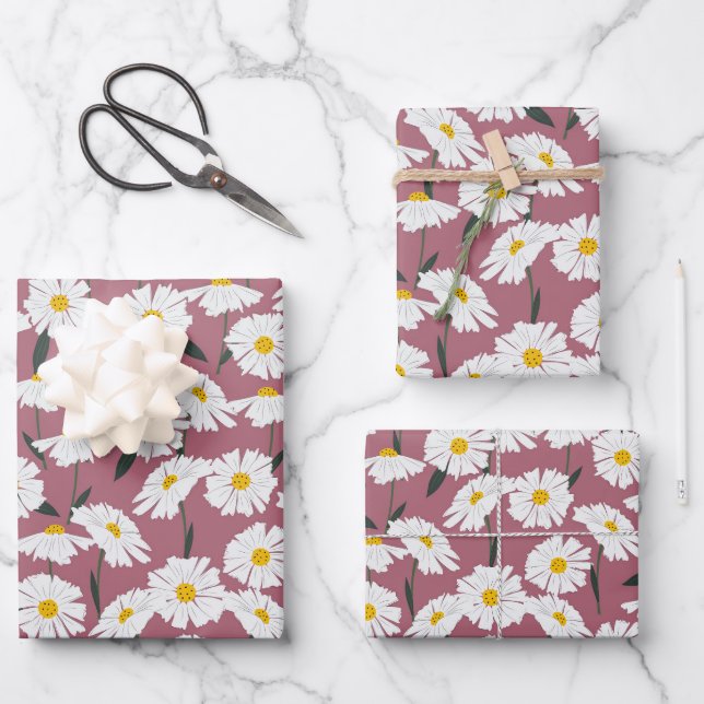 Pink-Tage Geschenkpapier Set (Vorderseite)