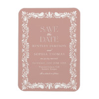 Pink Talavera Tile Spanish Fiesta Save the Date