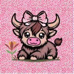 Pink Tan Highland Cow Girl Babydusche Freistehende Fotoskulptur<br><div class="desc">Ich hoffe,  Ihnen gefällt diese heiß rosa Leopardenstruktur mit einem niedlichen Babykalb und einer Blume. In dieser Kollektionssuite stehen passende Einladungen und Party-Zubehör zur Verfügung.</div>