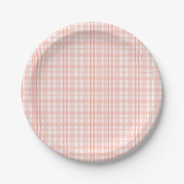 Pink Tartan Paper Tellers Summer First Birthday Pappteller