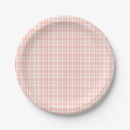 Pink Tartan Paper Tellers Summer First Birthday Pappteller