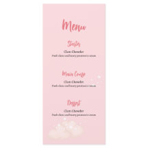 Pink Teddy Bear Baby Duschkarte
