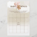 Pink Teddy Bear BINGO Baby Showspiele Flyer<br><div class="desc">Dieses Pink Teddy Bear BINGO Baby Shower Games ist der perfekte Ort für Ihre Babydusche!</div>