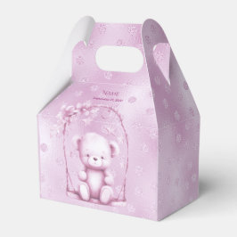 Pink Teddy Bear Favor Box Geschenkschachtel