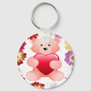 Pink Teddy Bear Schlüsselanhänger