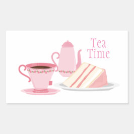 Pink Tee Set Themed Sticker