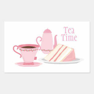 Pink Tee Set Themed Sticker