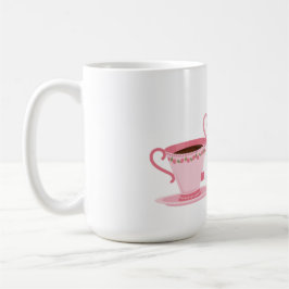 Pink Tee Set Themed Sticker Kaffeetasse