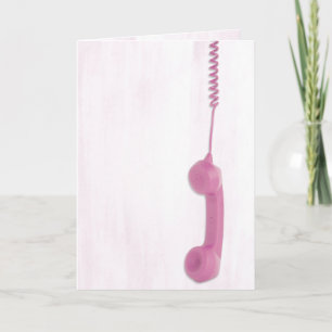Pink-Telefonempfangskarte Karte