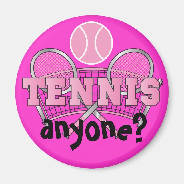Pink | Tennis Irgendjemand? Magnet (Vorne)
