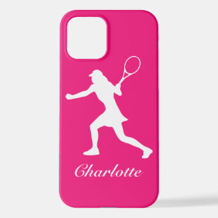 Pink Tennis Silhouette Zazzle Value iPhone 12 Fall iPhone 12 Hülle