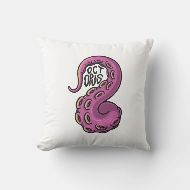 Pink Tentacle Kissen (Vorderseite)