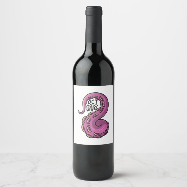 Pink Tentacle Weinetikett (Vorderseite)